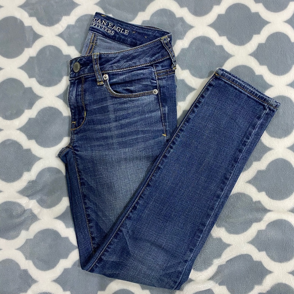 Medium wash skinny jeans-American Eagle Outfitters